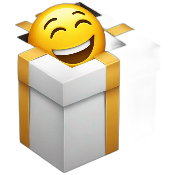 smile face inside a gift box emoji