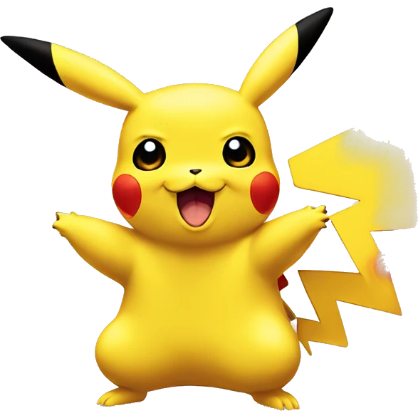 Pikachu sets the fire emoji
