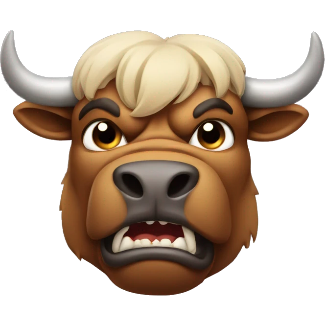 Bull angry emoji