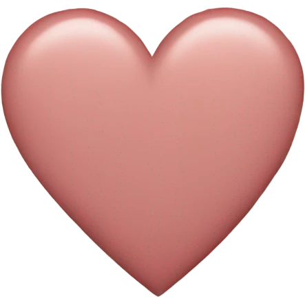 Preppy faded heart emoji