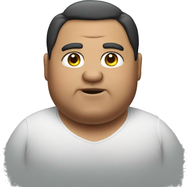 Fat guy emoji
