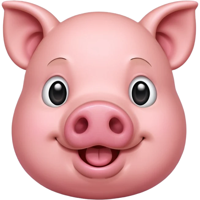 Crazy pig emoji