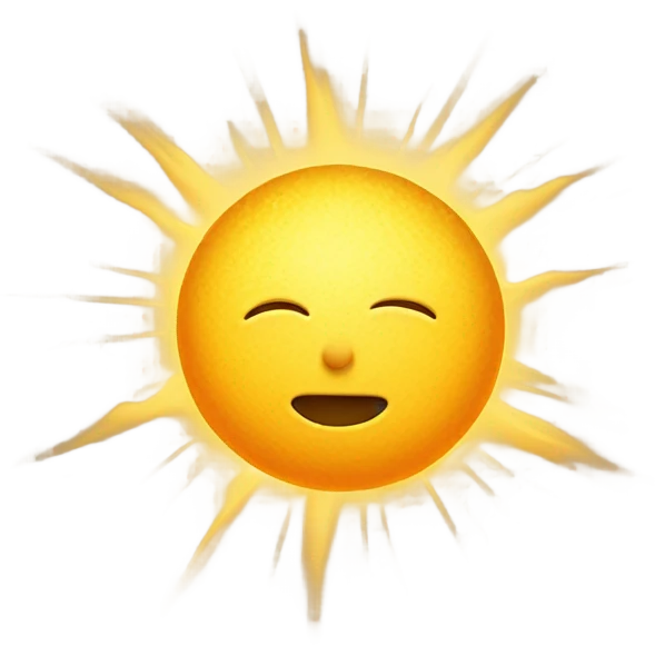 Moon and sun  emoji