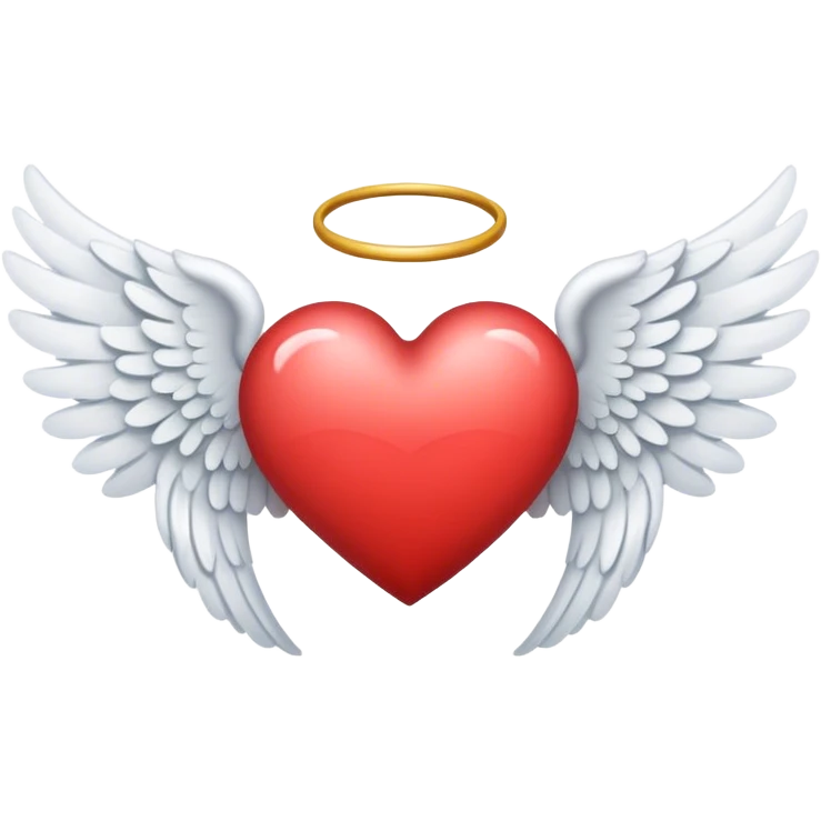 heart with angel wings emoji