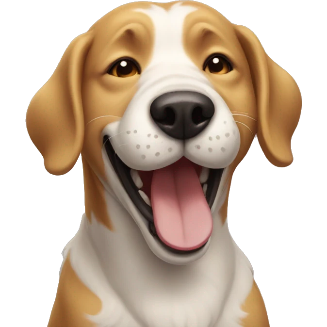Laughing dog  emoji