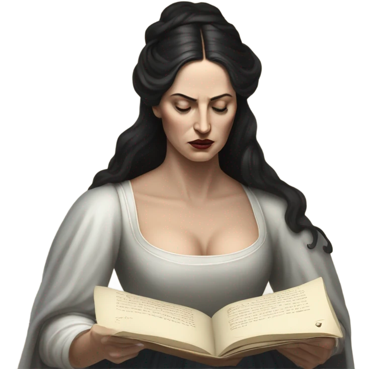 Lady Macbeth reads Macbeths letter about his encounter with the witches  emoji