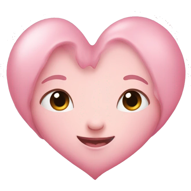 a baby pink heart emoji