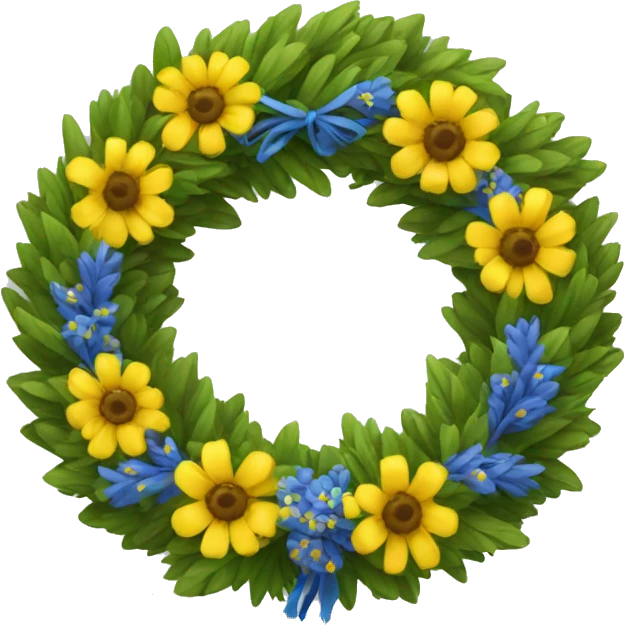 Wreath ukrainian emoji