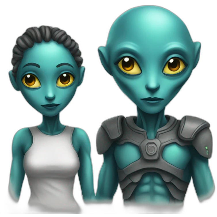 Alien couple  emoji