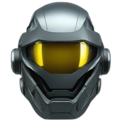 futuristic Virtual Reality Helmet armored emoji