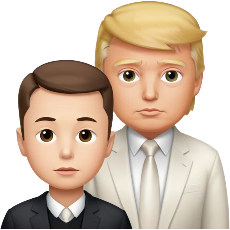 Donald trump x elon musk if they had a kid emoji