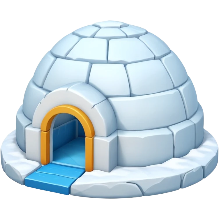 igloo house with different color  emoji