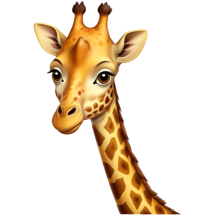 Giraffe in love emoji