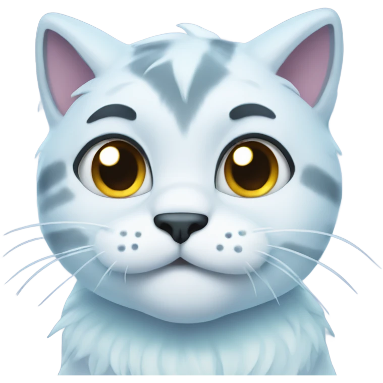 Frozen cat emoji