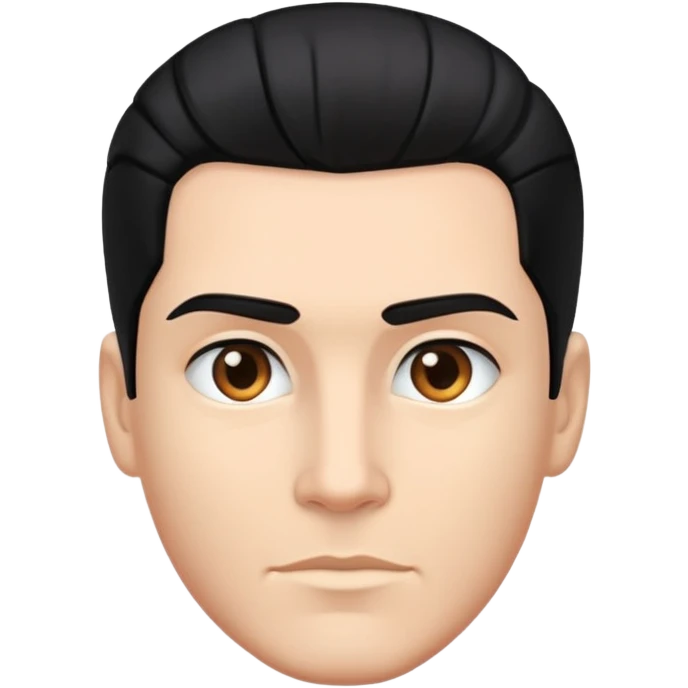 Guy with black and a slick back emoji