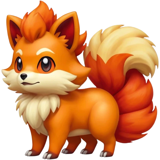Vulpix-Growlithe-Fakémon-hybrid-creature (full body)  emoji