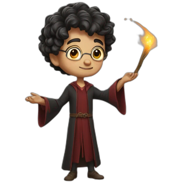Harry poter who casts a spell emoji