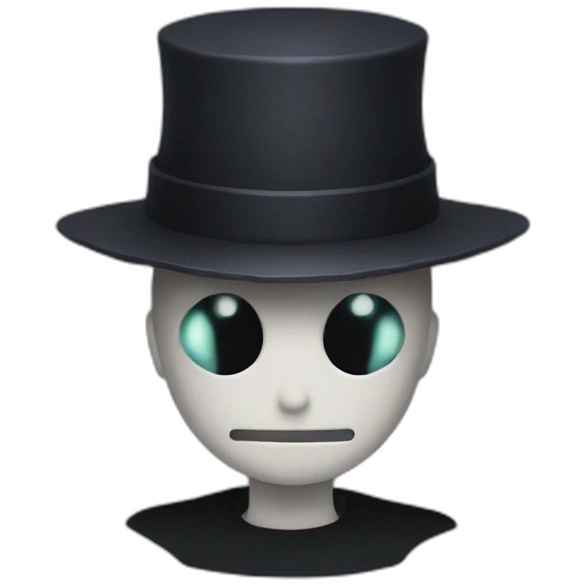 Enderman with a hat emoji