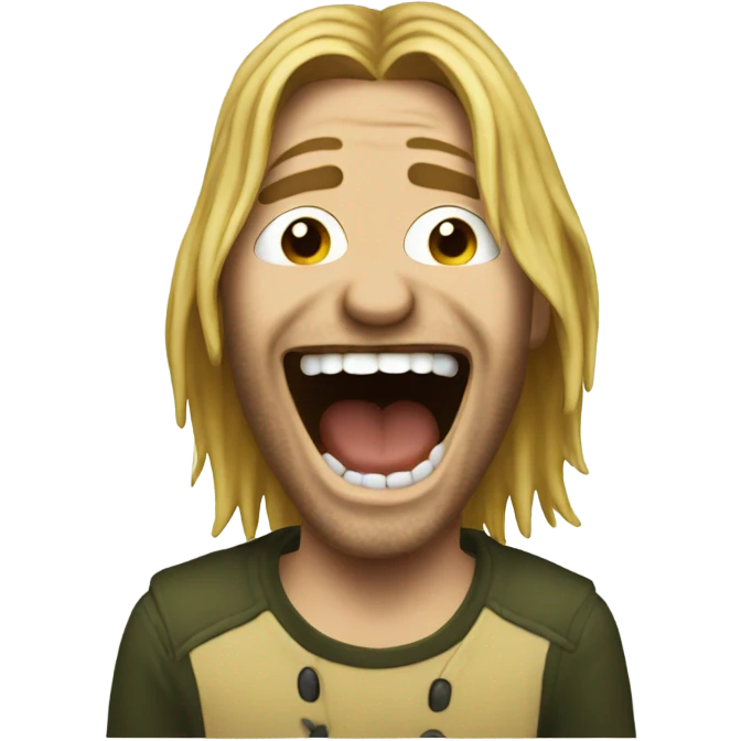 cobain laughing emoji