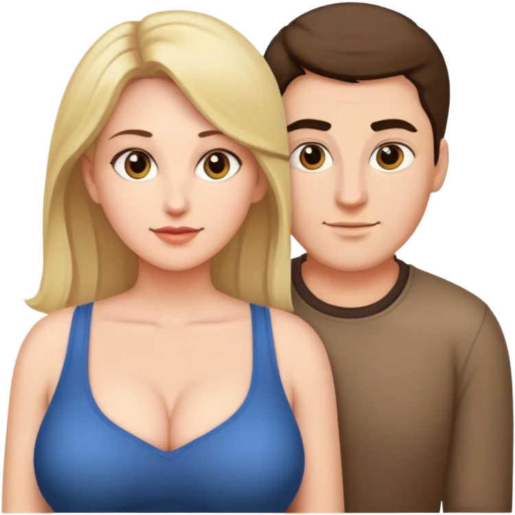 Naked woman with big boobs 45 years old and guy 18 years old emoji