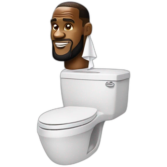 Lebron James avec un rouleau de papier toilettes  emoji