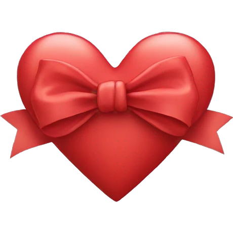 Heart with bow  emoji