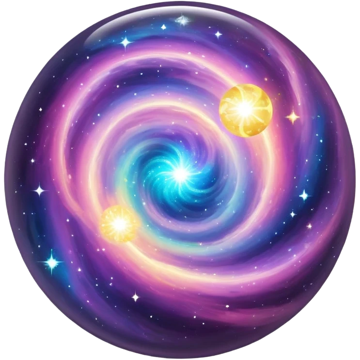 Sparkly Nebula galaxy orb emoji