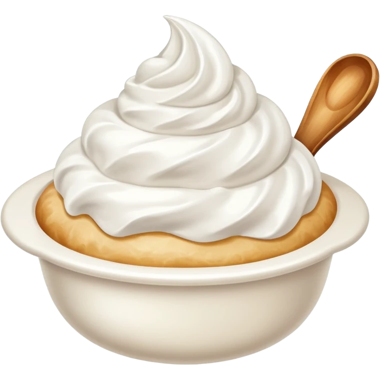 whipped cream scoop emoji