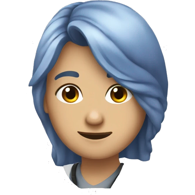 O inimă frântă albastră  emoji