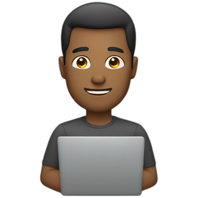 A Man with a laptop emoji