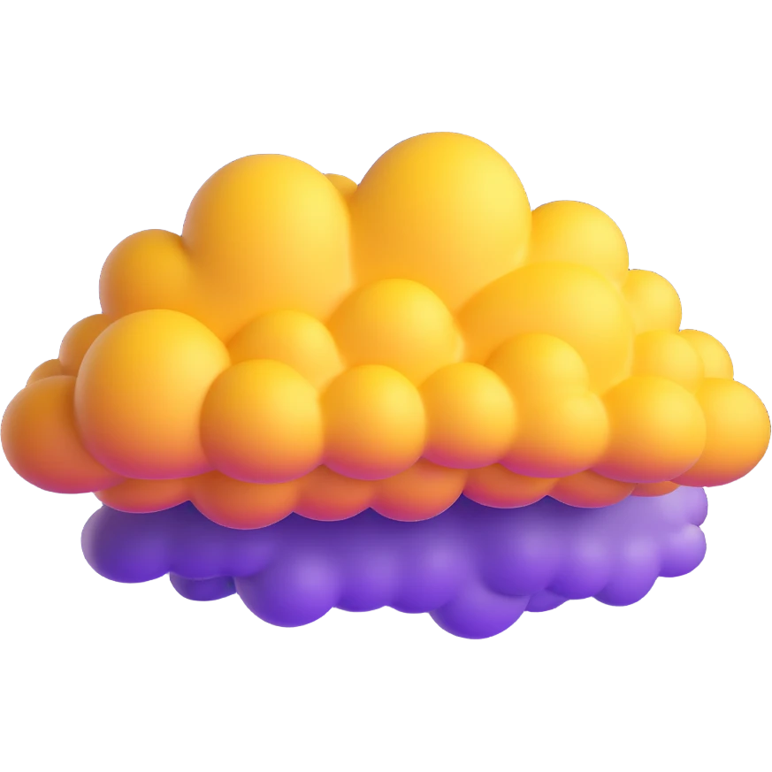 golden yellow Flying Nimbus cloud from Dragon Ball anime emoji
