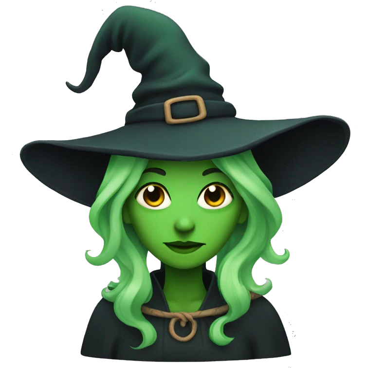 Witch with green skin emoji