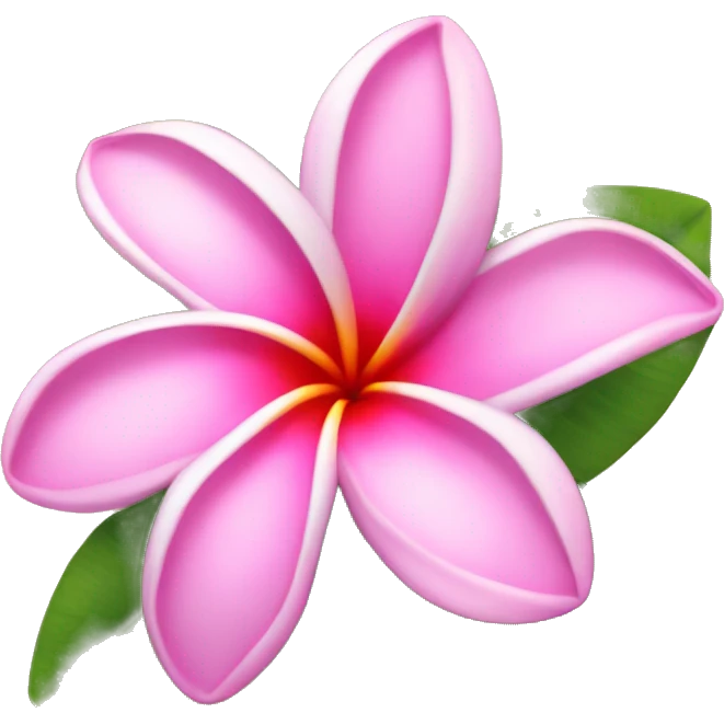 pink plumeria emoji