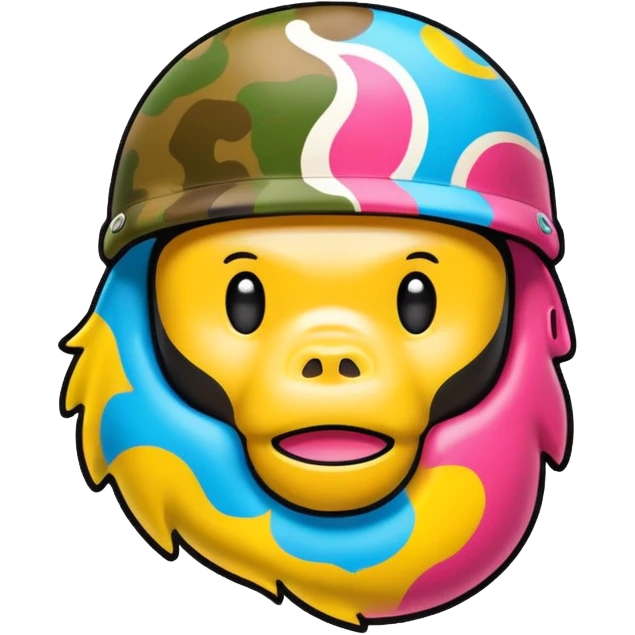 Сделай логотип Bape emoji