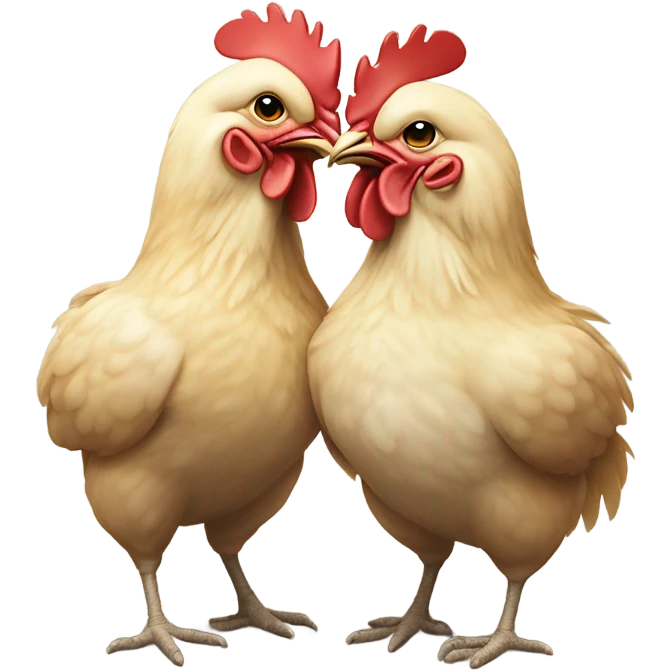 Chicken love emoji