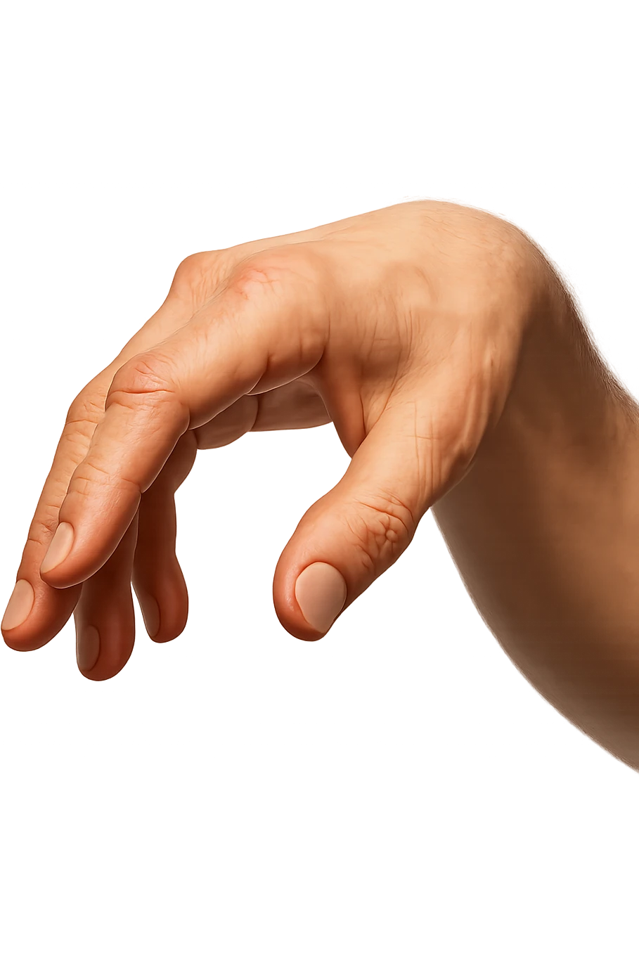 mano che sta per toccare qualcosa emoji