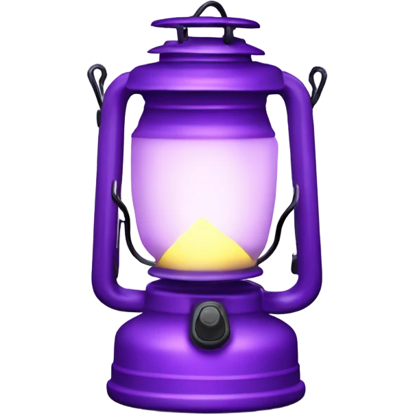Realistic tlight purple camping lantern emoji