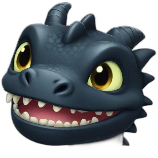 Toothless dragon emoji
