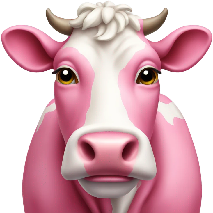 pink cow emoji