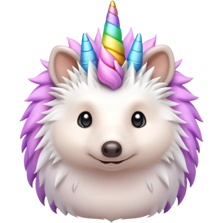 hedgehog with unicorn horns emoji