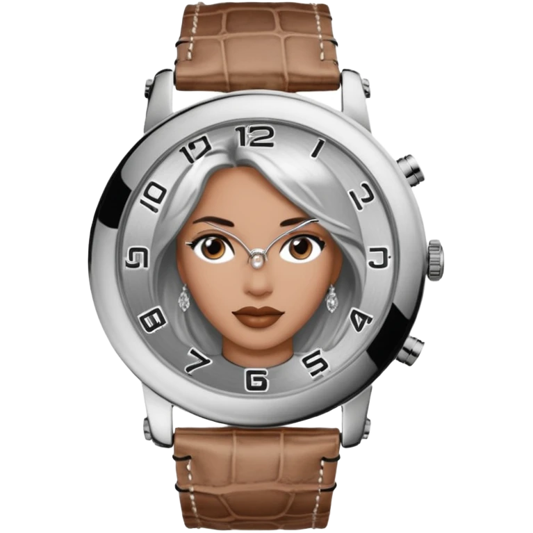 Womens realistic guess brand watch emoji