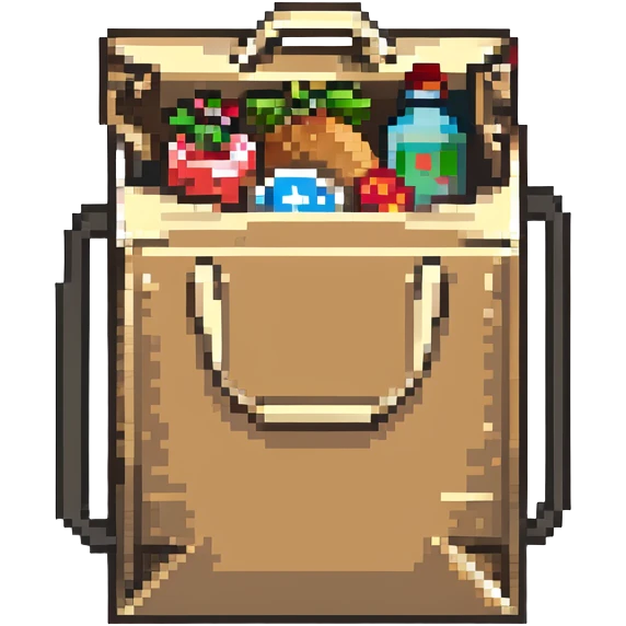 food delivery bag emoji