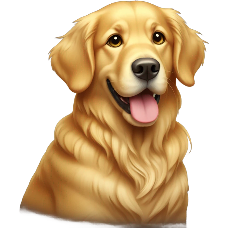 Golden retriever in Manhattan  emoji