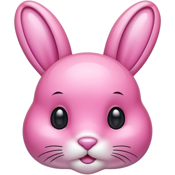  crystallized bunny pink emoji