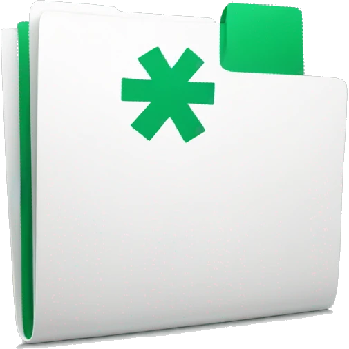 medical folder with green plus sign emoji