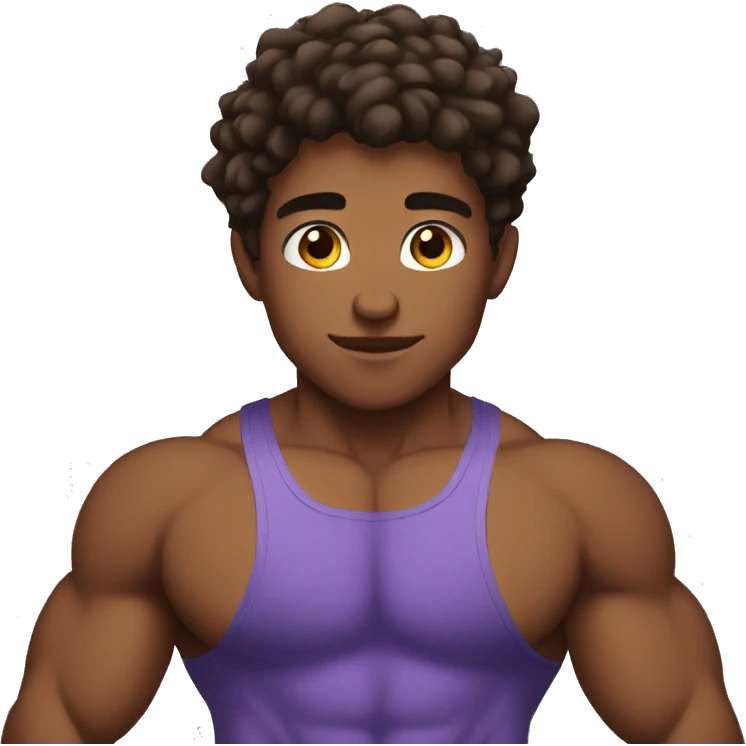 Buff teen emoji