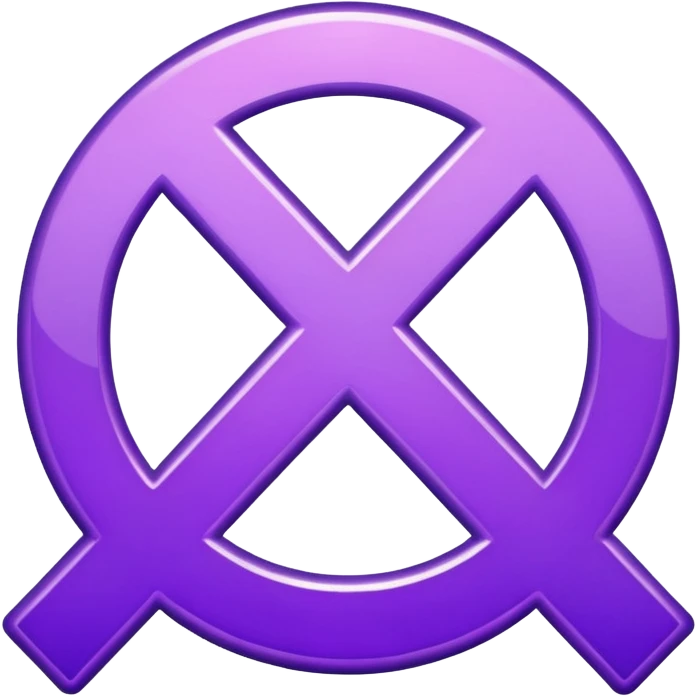 glitter purple symbol stop emoji