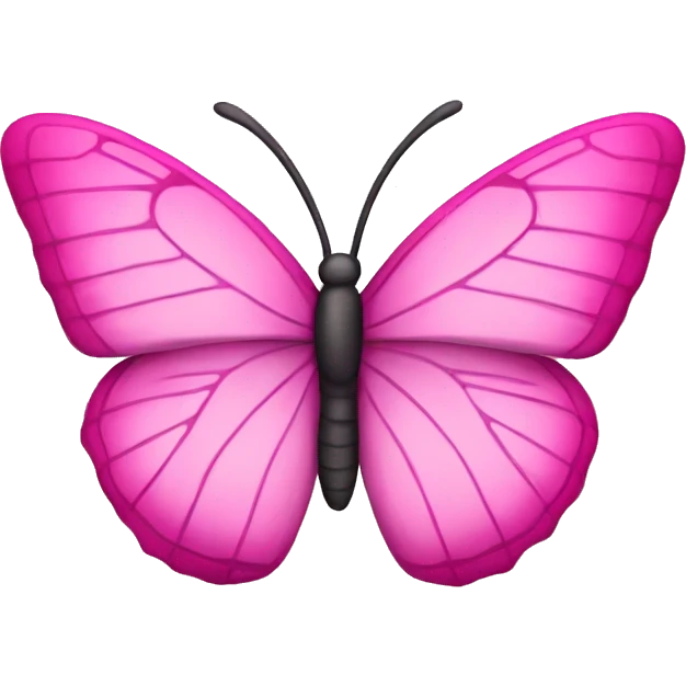 Pink butterfly emoji
