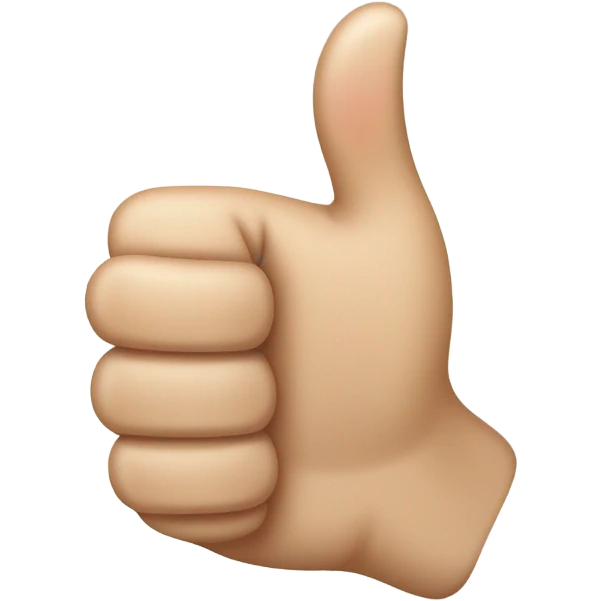 A sexy thumb up with style emoji