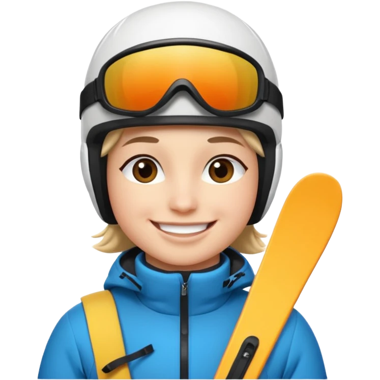 In skiing emoji
